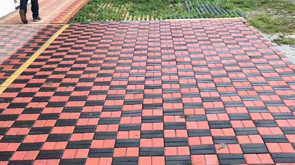 武漢仿石透水磚案例